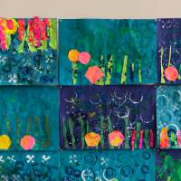 Painted Sea Collages - II